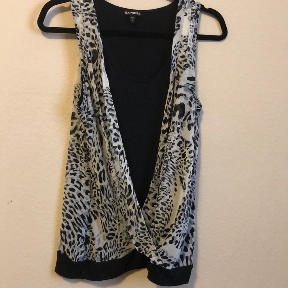 Express Leopard Print Top